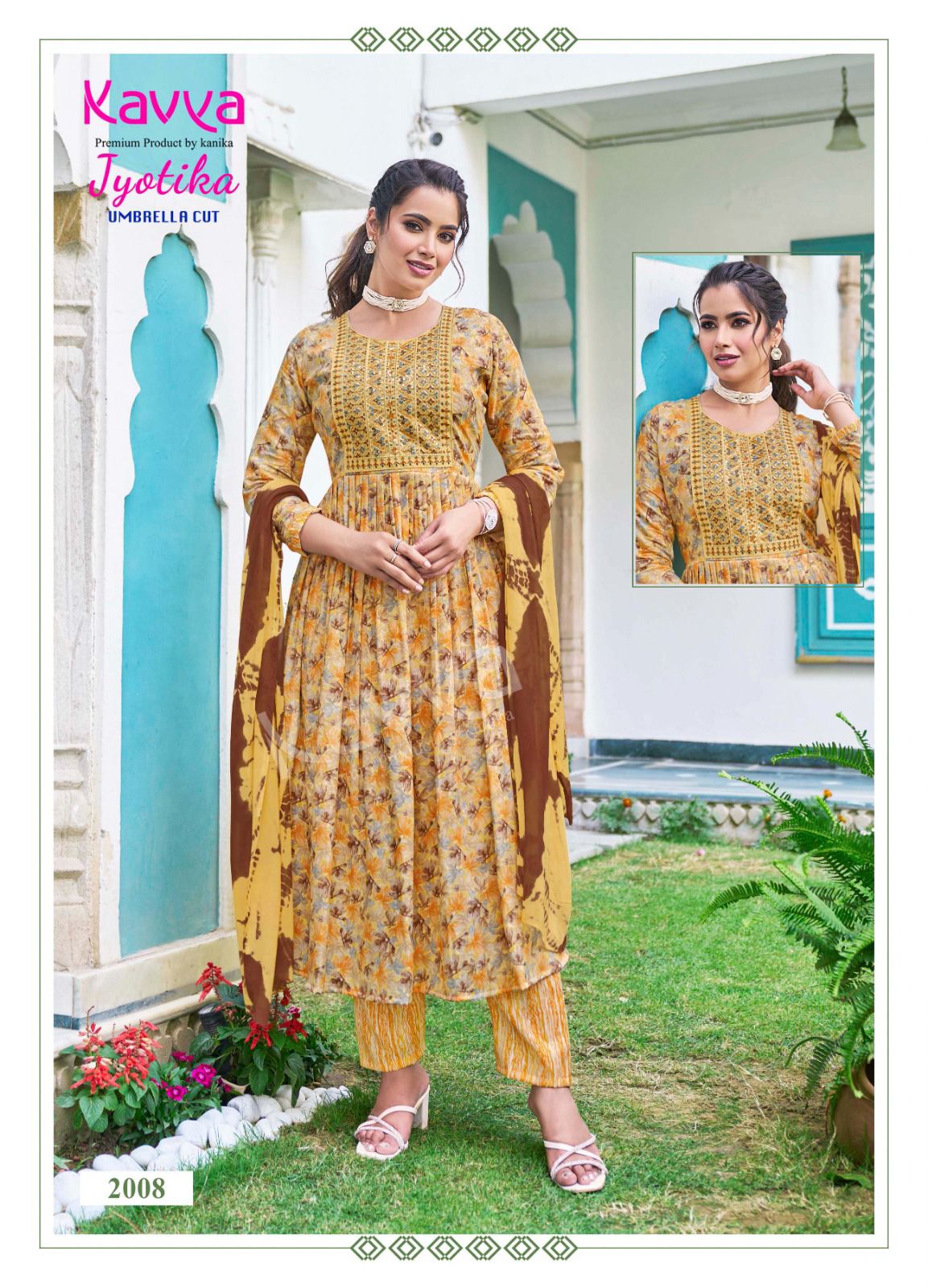 Jyotika Vol 2 By Kavya Naira Cut Printed Kurti With Bottom Dupatta Wholesale Market In Surat